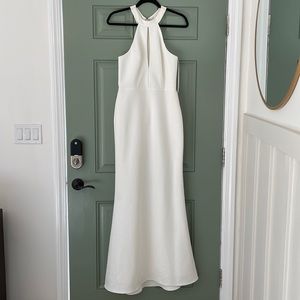 NWT BCBG MaxAzria off white gown size 6